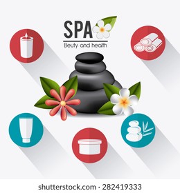SPA design over white background, vector illustration.