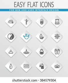 Spa easy flat web icons for user interface design