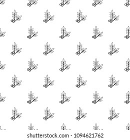 Spa eco leafs pattern vector seamless repeating for any web design