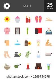 Spa Flat icons