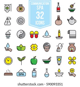 Spa flat icons illustartion design, EPS10