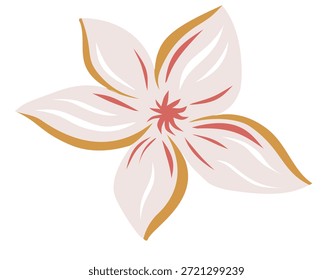 Ilustración vectorial plana de flores de spa