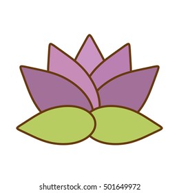 spa flower lotus isolated icon vector illustration design