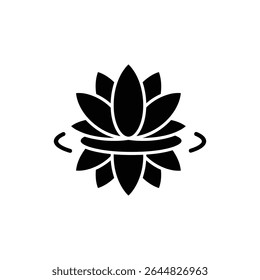 Spa Flower on Water Surface for Relaxation and Tranquility