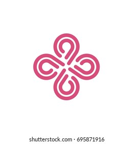 Spa Flower Ornamental Logo Template Illustration Design. Vector EPS 10.