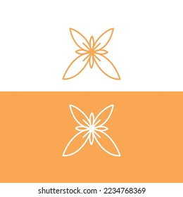 SPA FLOWER SIGN, SYMBOL, ART, LOGO ISOLATED ON WHITE