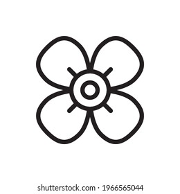 Spa Flower vector icon. Beauty And SPA Symbol EPS 10 FIle