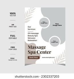 Spa flyer or Massage Flyer Template