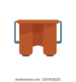 Spa foot bath icon flat vector. Water feet. Soak feet care isolated
