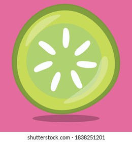 spa girl cucumber design vector illustration