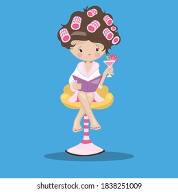 spa girl design vector illustration