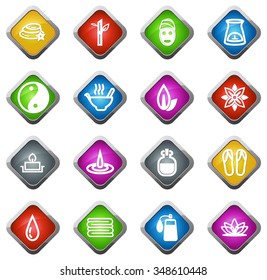 Spa glossy web icon set