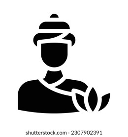 gráfico vectorial de ilustración de icono de glifo de spa