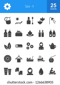 Spa Glyph icons