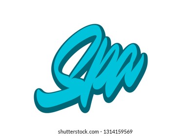 Spa hand drawn vector lettering design. Comics style. Design for t shirt printing Vector Graphic - Vector