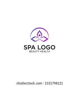 spa health logo for bussiness company logo template