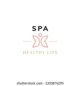 Spa healthy life logo vector