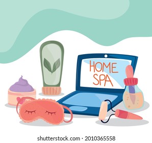 spa home selfcare beauty objects