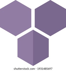 Spa honeycomb, illustration, vector on white background.