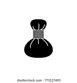 Spa hot compress icon. Spa icon. Element relaxation and rest icon on white background