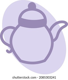 Agua caliente, ilustración, vector, sobre fondo blanco.