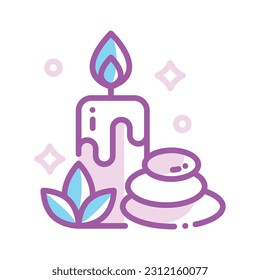 Spa icon design in four variation color