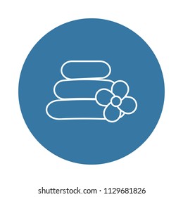 spa icon. Element of hotel icons for mobile concept and web apps. Badge style spa icon can be used for web and mobile apps on white background