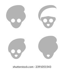 spa icon, face masks, vector illustration