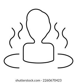 icono spa aislado en fondo blanco, ilustración vectorial.