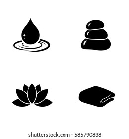 Spa icon isolated on white background. Vector art.