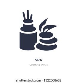 spa icon on white background. Simple element illustration from Beauty concept. spa sign icon symbol design.