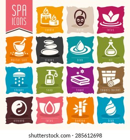 Spa icon set