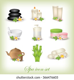 Spa icon set