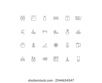 Spa icon set, design, vector illustration