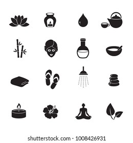 Spa icon set. Vector art. 