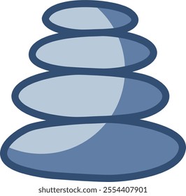 spa icon, transparent background. replaceable blue color design