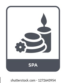 spa icon vector on white background, spa trendy filled icons from Beauty collection, spa simple element illustration