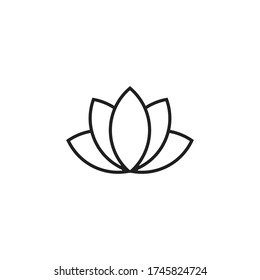 Flower Lotus Continuous Line Vector Illustration Stock Vector (Royalty ...