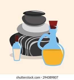 Spa icons digital design, vector illustration 10 eps graphic