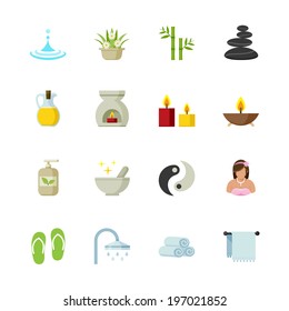 Spa Icons : Flat Icon Set for Web and Mobile Application
