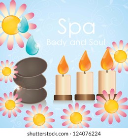 spa icons over light background vector illustration