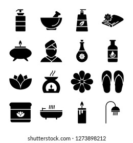 Spa icons pack. Isolated spasymbols collection. Graphic icons element