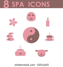 spa icons set