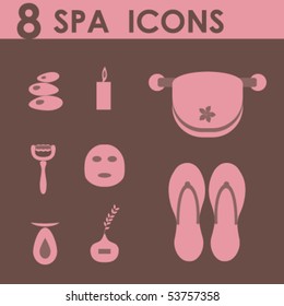 spa icons set