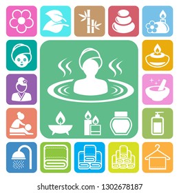 Spa icons set .Illustration eps10
