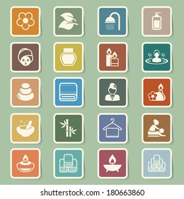 Spa icons set .Illustration eps10