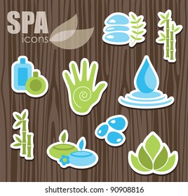 spa icons set. vector illustration