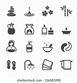 Spa Icons with White Background