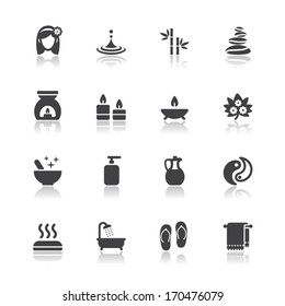 Spa Icons with White Background