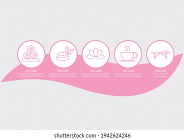 Spa - Infographic icons template